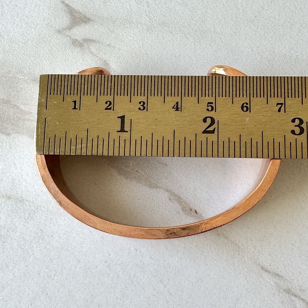 Mens Navajo Sterling Copper Cuff Bracelet 7.5in Signed Secatero Heavy 90g Native - Picture 5 of 8